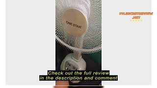 Review ST Solar electric fan with 2 bulbs direct 220v solar panel charging fan emergency light [upl. by Albert674]