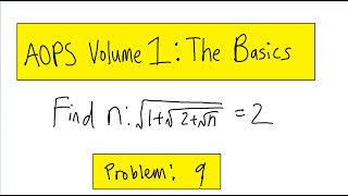 AOPS Volume 1 The Basics Problem 9 [upl. by Calondra600]