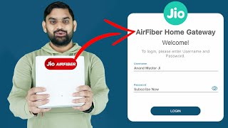 Jio AirFiber Login Router  Jio AirFiber Gateway Login  Jio AirFiber Login [upl. by Woolley]