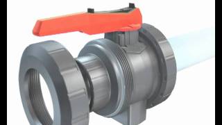 Ball Valve Type 546  GF Piping Systems  English [upl. by Eseela751]