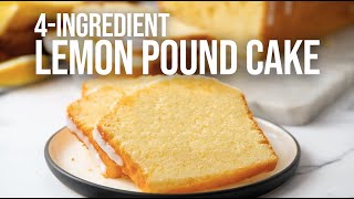 4Ingredient Lemon Pound Cake [upl. by Gladi193]