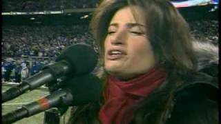 Idina Menzel sings National Anthem [upl. by Odlanar985]