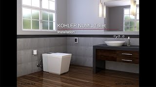 Installation  NUMI Intelligent Toilet  KOHLER [upl. by Aicelaf574]