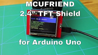 24quot MCUFRIEND TFT Shield for Arduino UNO R3  From ICStationcom [upl. by Inobe526]