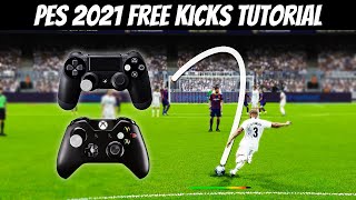 PES 2021  Free Kicks Tutorial How to Score a Free Kick like an Expert  HD [upl. by Penoyer]