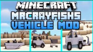 Minecraft  Mrcrayfish Vehicle Mod Showcase [upl. by Eniamirt793]