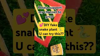 viral shortsfake snake plant 🐍diy craft snake plant youtubeshortslike share amp subscribe [upl. by Jordan856]