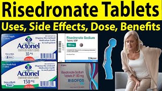 Risedronate sodium 150 mg 35 mg Uses in hindi  Actonel 35 mg for osteoporosis  Uses Side Effect [upl. by Teak]