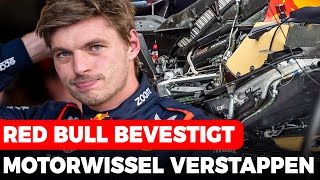 Red Bull bevestigt motorwissel Verstappen Gridstraf onvermijdelijk  GPFans News [upl. by Warring]