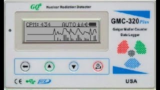 TEST CONTATORE GEIGER GQ GMC320 Plus Nuclear Radiation Detector Meter Beta Gamma XRADIAZIONI AEREO [upl. by Emiaj680]