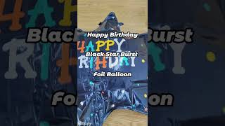 Black Starburst Birthday Balloons The Bold Decor Choice for Your Party [upl. by Butterfield]