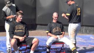 UMBC Baseball shaves their heads in support of cancer patients [upl. by Agate332]