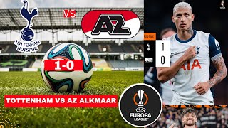 Tottenham vs AZ Alkmaar 10 Live Stream Europa League UEL Football Match Score Highlights Spurs FC [upl. by Grubman]