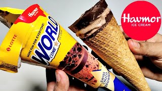 Havmor World Cone🍦Ice Cream 150ml  Ingredients Recipe Taste Price  Swiss Choco🍫 Brownie Cone🍦😋 [upl. by Folger541]