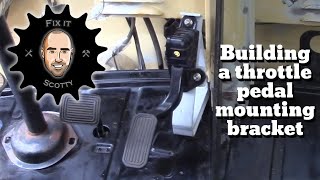 VW Bus Electric Conversion Part 1 Accelerator pedal mounting bracket evconversion [upl. by Johppa]