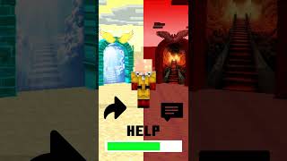 Help Herobrine Go to Heaven VS Hell Challenge 一笑江湖 DJ弹鼓版 fypシ minecraft herobrine shorts [upl. by Naval819]