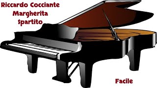 Riccardo Cocciante  Margherita Spartito Piano Facile [upl. by Ailin]