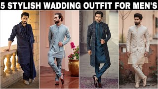 5 Wedding Outfits For Mens  Winter Wedding Outfits For Men 2024 [upl. by Lasorella105]