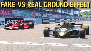 Fake VS Real Ground Effect Lotus 88xBrabham BT46 [upl. by Xam]