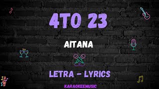 4TO 23  AITANA  LETRA  LYRICS [upl. by Yromas716]