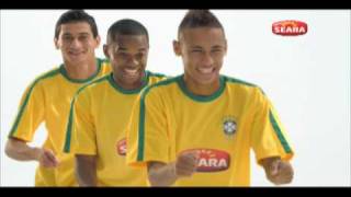 Robinho Neymar e Ganso no comercial da Seara  OFICIAL [upl. by Clayborn]