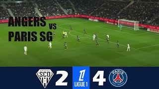 Angers vs PSG 24  2024 Ligue 1  Match Highlights [upl. by Ika]