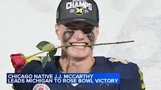 Nazareth Academy grads JJ McCarthy Tyler Morris lead Michigan football to Rose Bowl victory [upl. by Gan]