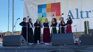 Richmond Folk Festival 2022 Isokratisses Polyphonic singing Epirus Deropoli Politsani Albania 4 [upl. by Aslehc]