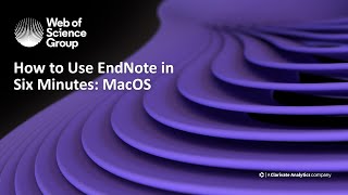 How to use EndNote X9 in six minutes macOS [upl. by Maggee295]