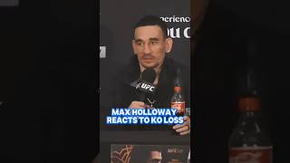 Max Holloway reacts to FIRST KO loss [upl. by Gujral428]