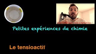 Petite xp de chimie 1  le tensioactif [upl. by Len]