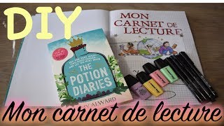 DIY 📖 MON CARNET DE LECTURE 📖 JessLivraddict [upl. by Skutchan]