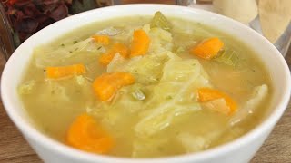 Wirsingsuppe Rezept mit viel Gemüse lecker und einfache Kohlsuppe Wirsingeintopf [upl. by Haym944]