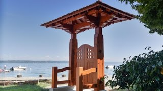 Woodworking Japanese Garden Gate Timber Framing [upl. by Minnaminnie]