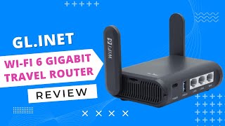 GLiNet GLAXT1800 Slate AX PocketSized WiFi 6 Gigabit Travel Router Review [upl. by Eugilegna844]