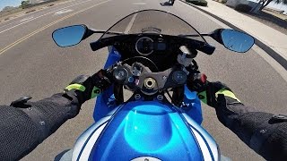 2015 Suzuki GSXR750  Test Ride Review [upl. by Melville]