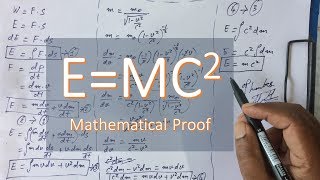 EMC2  Mathematical derivation of MassEnergy equivalence equation [upl. by Pogue]