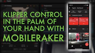 Mobileraker better smartphone control for Klipper printers [upl. by Yonah]