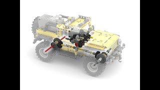 LEGO TECHNIC 42122 Full sus amp 4x4 RC MOD [upl. by Maurili]