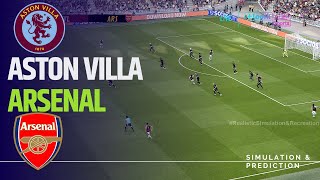 Aston Villa vs Arsenal  English Premier League 202425  eFootball simulation [upl. by Attenwahs793]