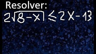 Inecuaciones irracionales conjunto solucion de inecuaciones con raices ejemplos [upl. by Liliane]