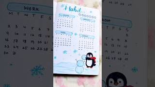 December habit tracker ideas❄🐧 youtubeshorts shorts [upl. by Terej]