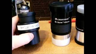 Comparing some 2 inch telescope eyepiece brands [upl. by Ahon]