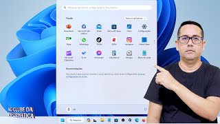Como Personalizar o Menu Iniciar do Windows 11 [upl. by Hayouqes932]