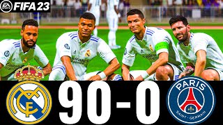 FIFA 23  MESSI RONALDO MBAPPE NEYMAR ALL STARS  REAL MADRID 900 PSG  UCL FINAL  PS5 4K [upl. by Zebapda]