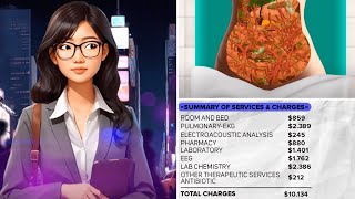 ASMRHow to Treat an Infected Stomach After Eating Burger at a Restaurant in Times SquareAnimation [upl. by Enylorac226]