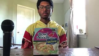 Nongshim Bowl Noodle Soup Spicy Shrimp Flavor Review [upl. by Cullan]