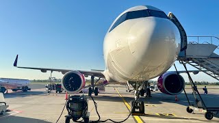 Beautiful landing at Gdansk Poland WizzAir Airbus A321NEO [upl. by Ahsaret]