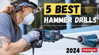 The 5 Best Hammer Drills 2024  Hammer Drill Review [upl. by Airretnahs]