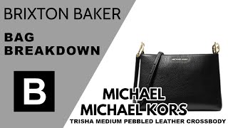 Michael Michael Kors Trisha Medium Pebbled Leather Crossbody [upl. by Rosalind927]